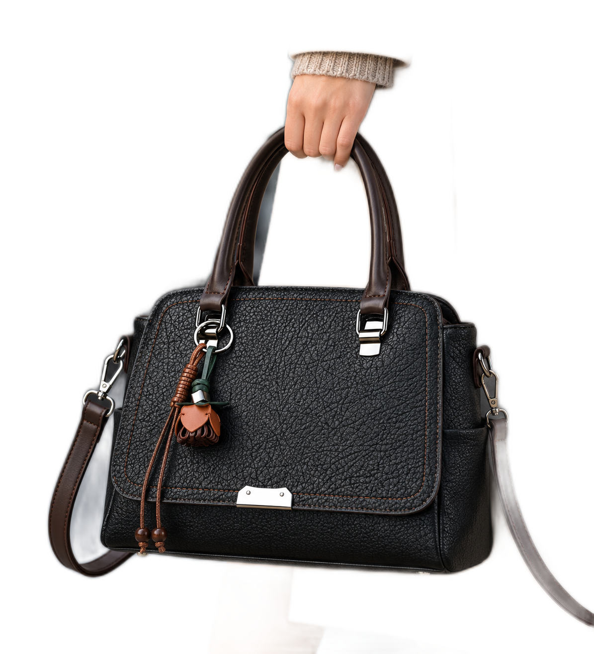 Classic Flap Satchel Handbag - Image 2