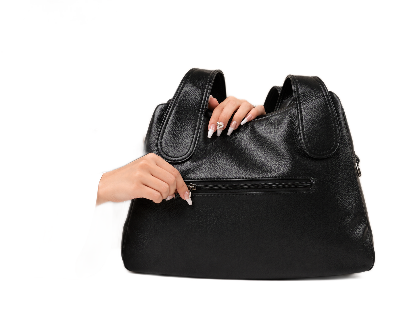 Multi-Pocket Slouch Shoulder Bag - Image 3
