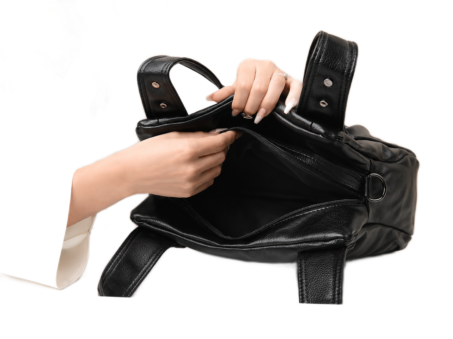 Multi-Pocket Slouch Shoulder Bag - Image 5