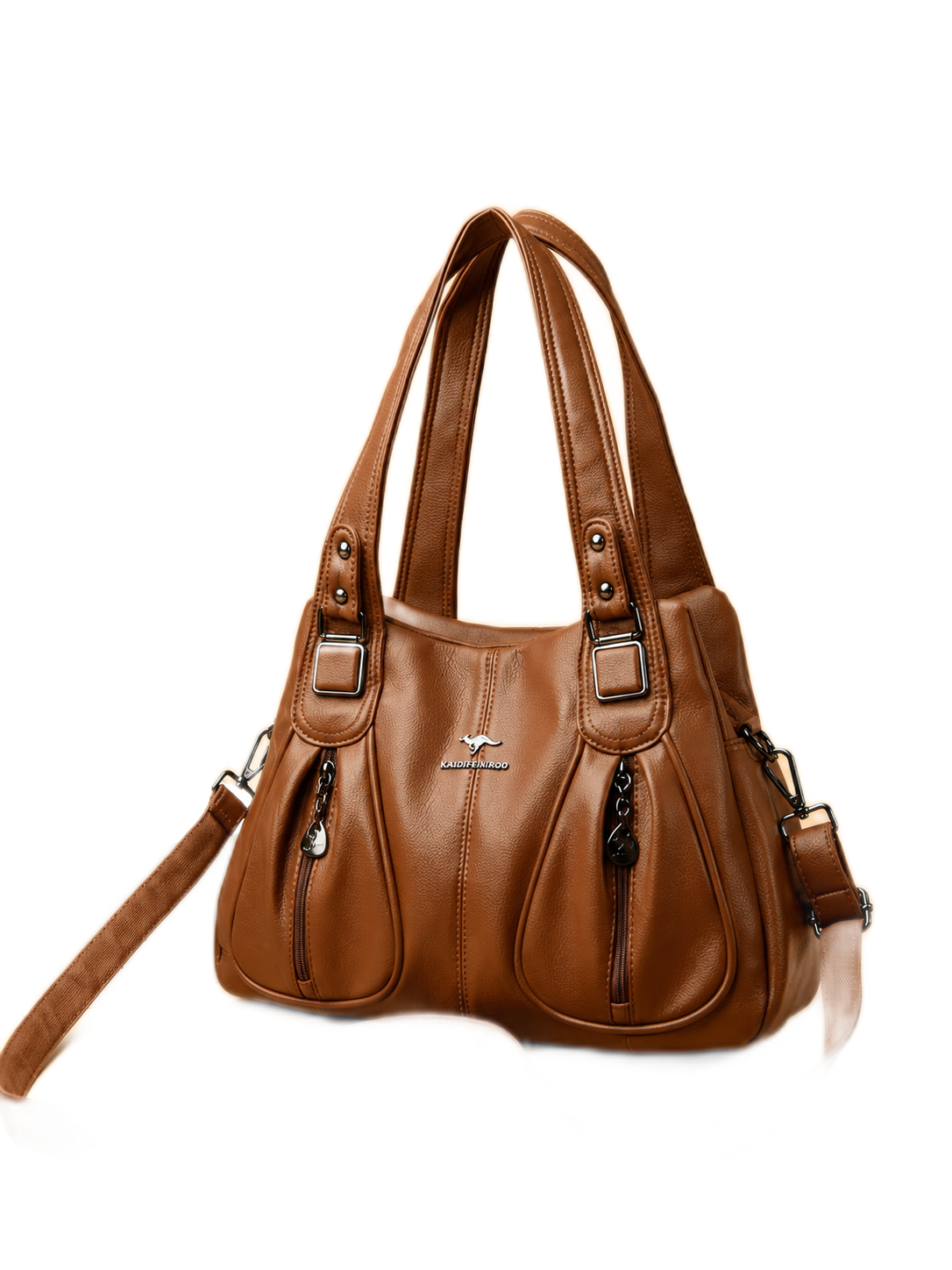 Multi-Pocket Slouch Shoulder Bag - Image 6