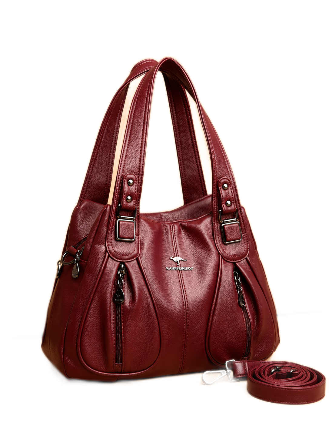 Multi-Pocket Slouch Shoulder Bag - Image 7