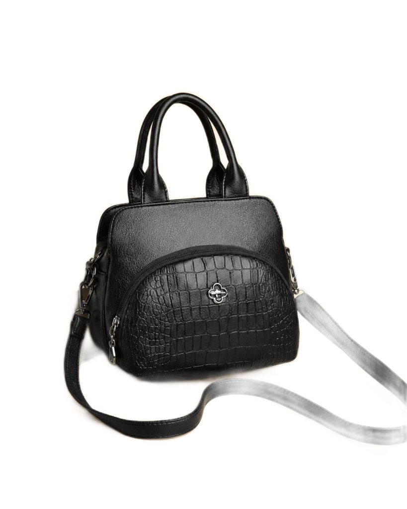 Croc-Panel Mini Backpack Handbag