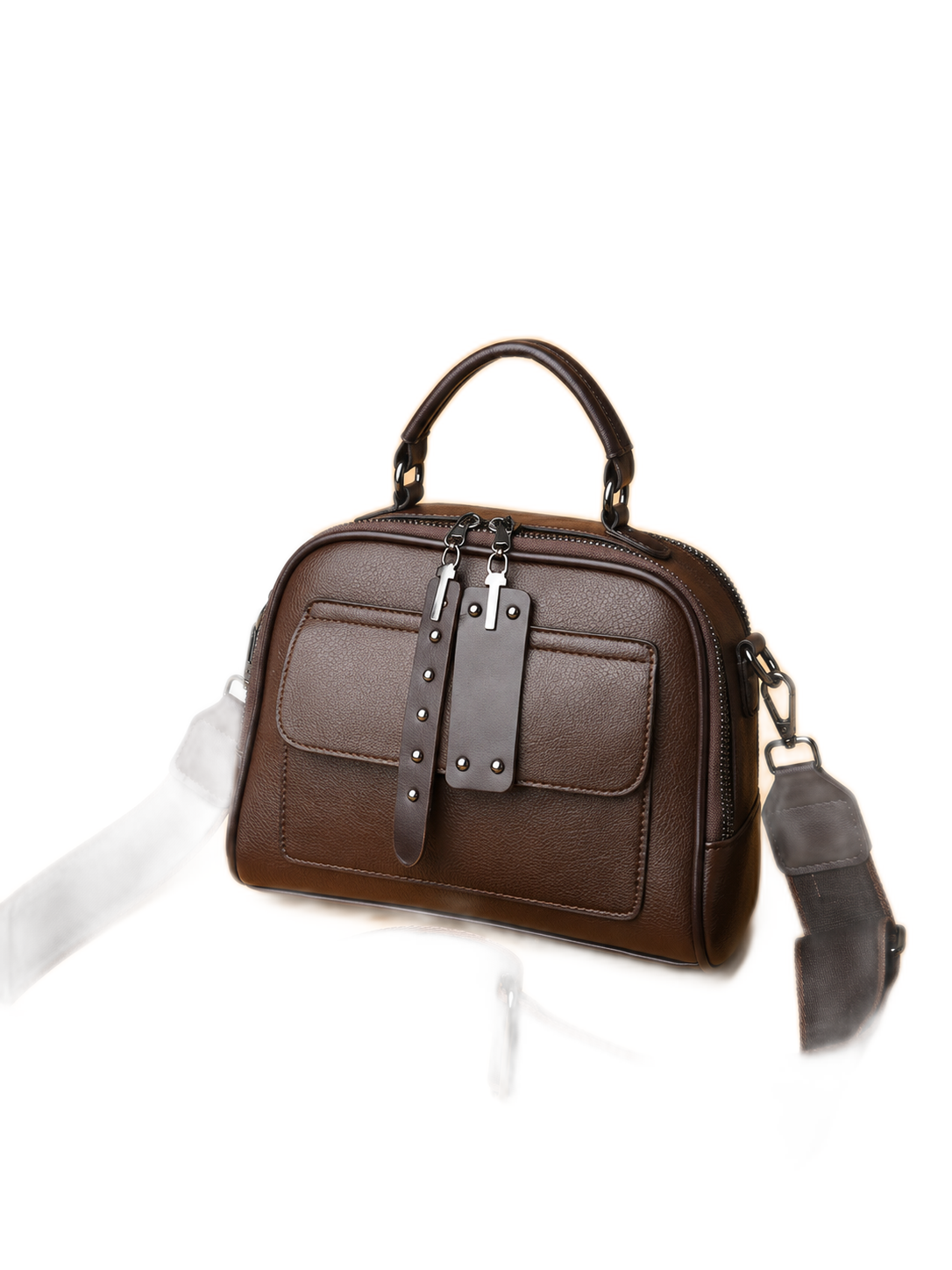 Studded-Tab Box Crossbody Bag - Image 3