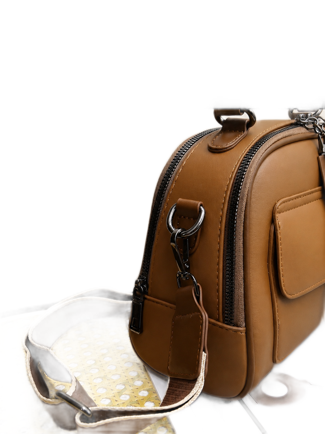 Studded-Tab Box Crossbody Bag - Image 4