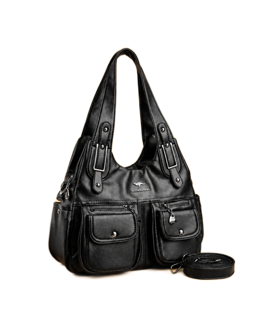 Multi-Pocket Hobo Tote